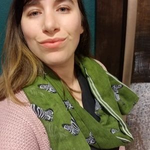 Charming charlie zebra scarf